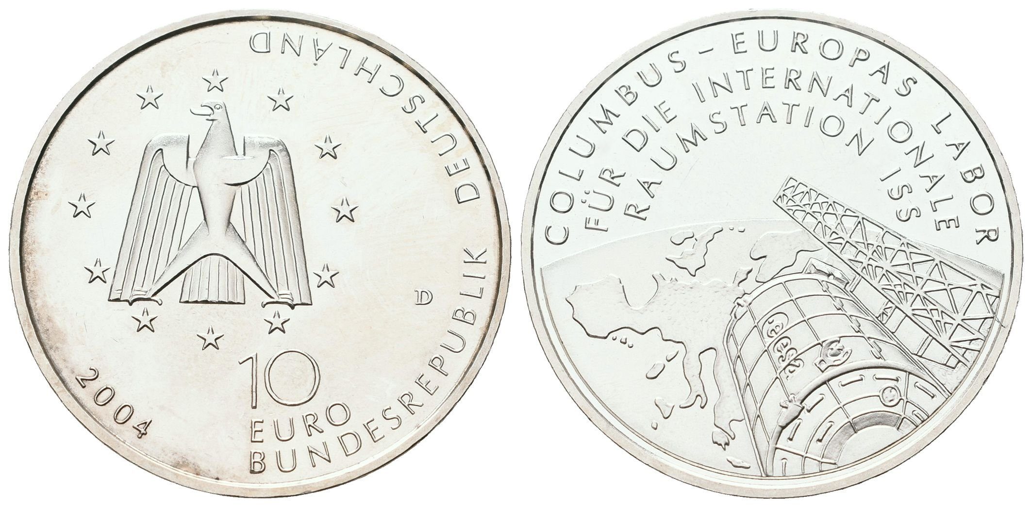 SRN, 10 Euro 2004 - Columbus ISS