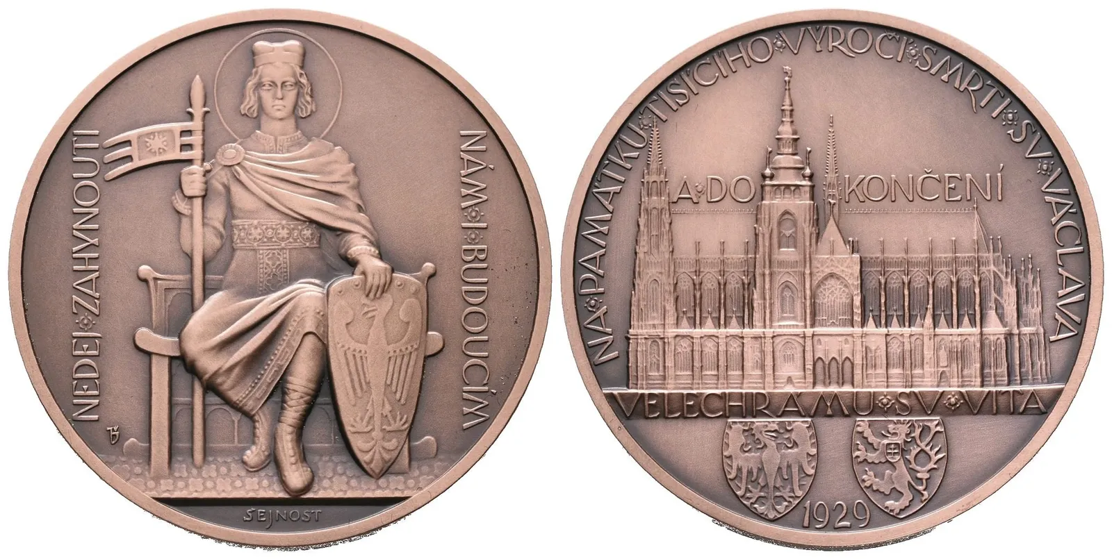 AE medaile 1929/2024 - Dokončení chrámu sv. Víta