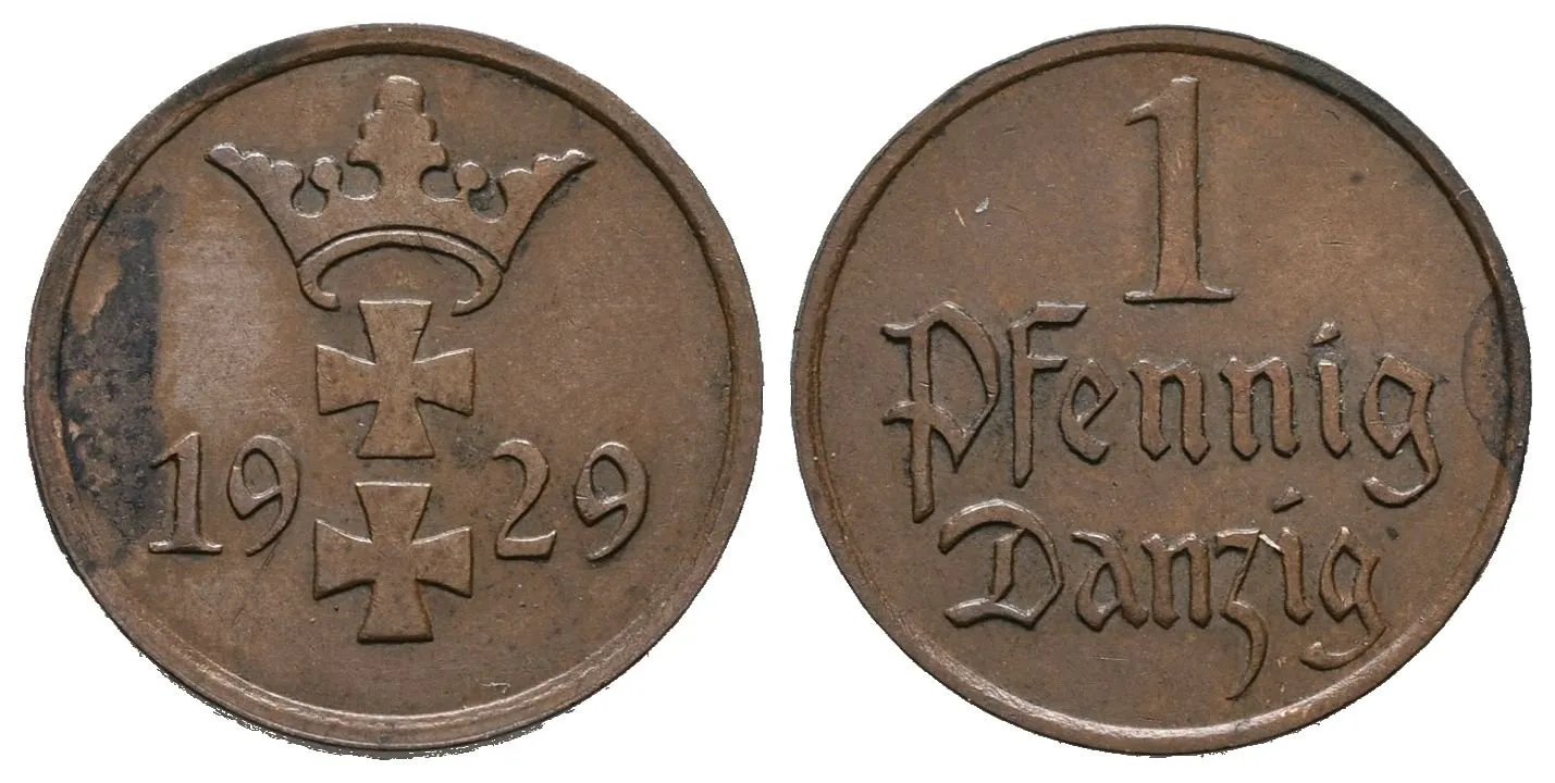 Danzig, 1 Pfennig 1929