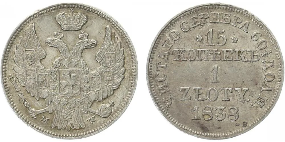 Ražby pro Polsko, Mikuláš I., 1825 - 1855 — 1