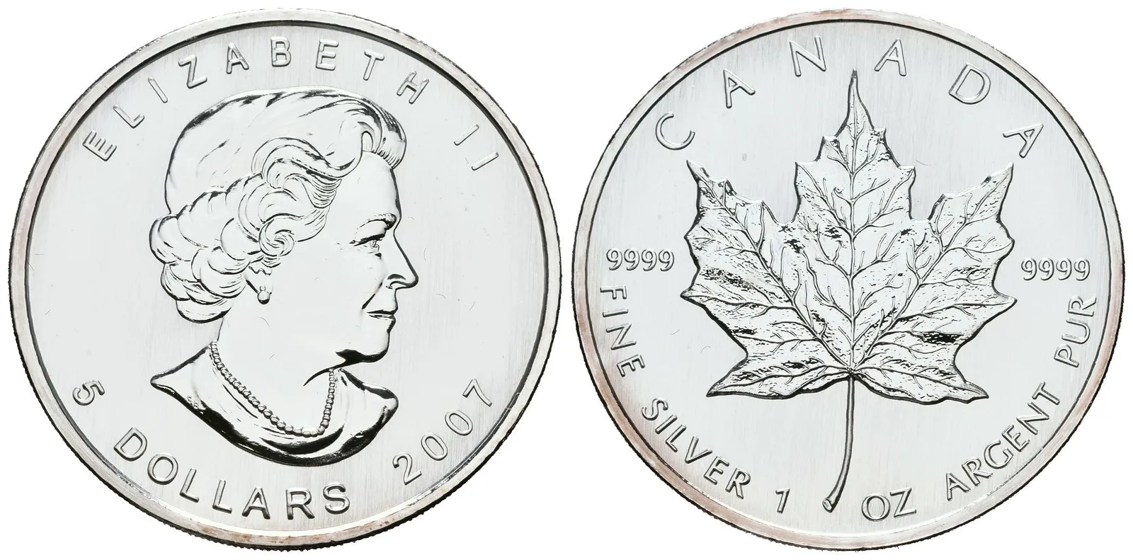 Kanada, 5 Dollars 2007 - Maple Leaf