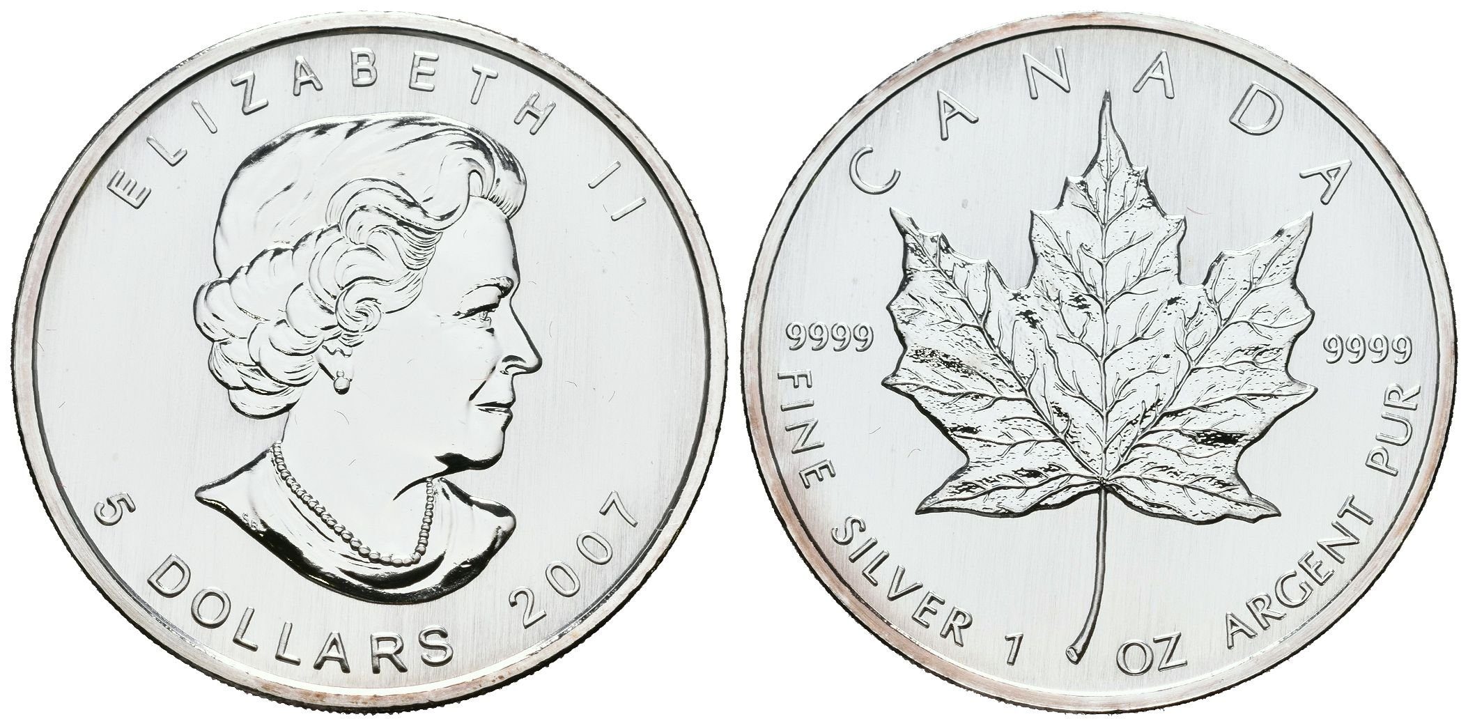 Kanada, 5 Dollars 2007 - Maple Leaf