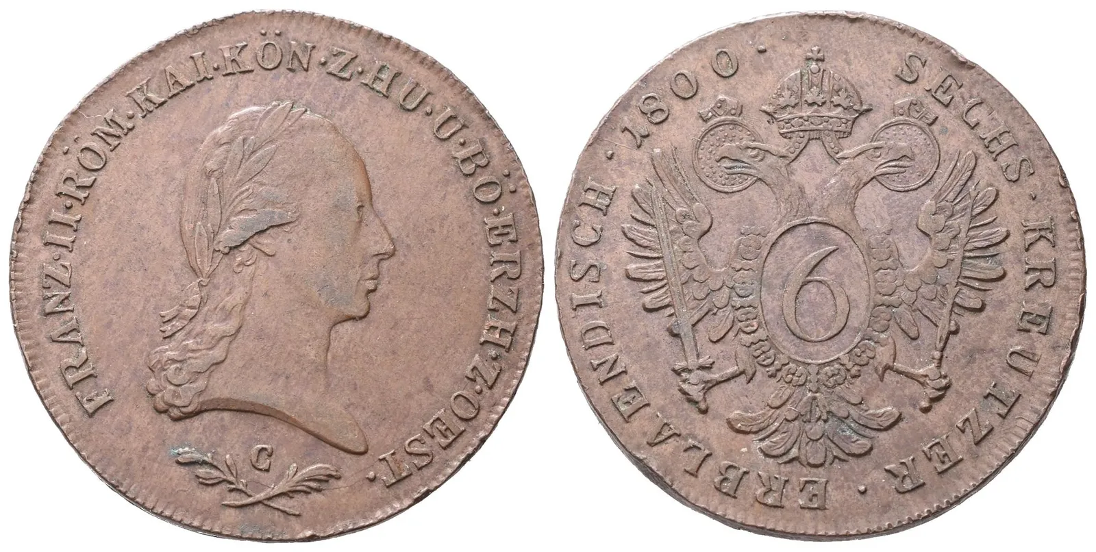 František II., 6 Krejcar 1800 C