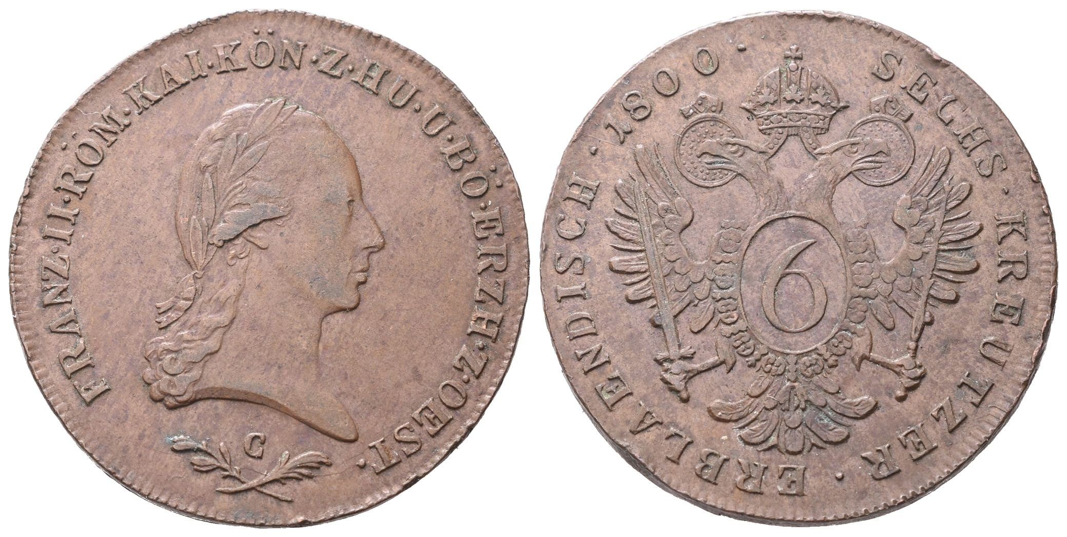 František II., 6 Krejcar 1800 C