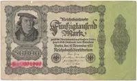 Německo, 50000 Mark 1922, Ro.079c