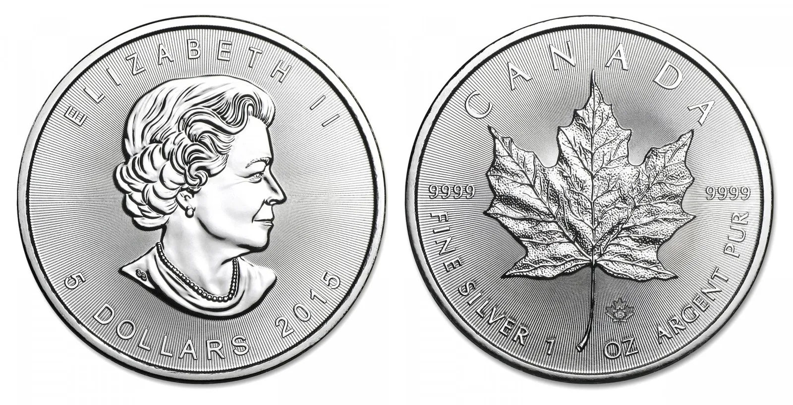 Kanada, 5 Dollars 2015 - Maple Leaf
