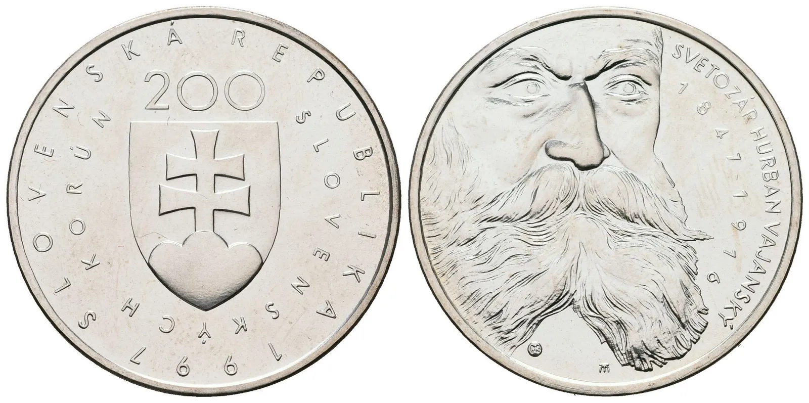 200 Sk 1997 - Svetozár Hurban Vajanský, běžná kvalita