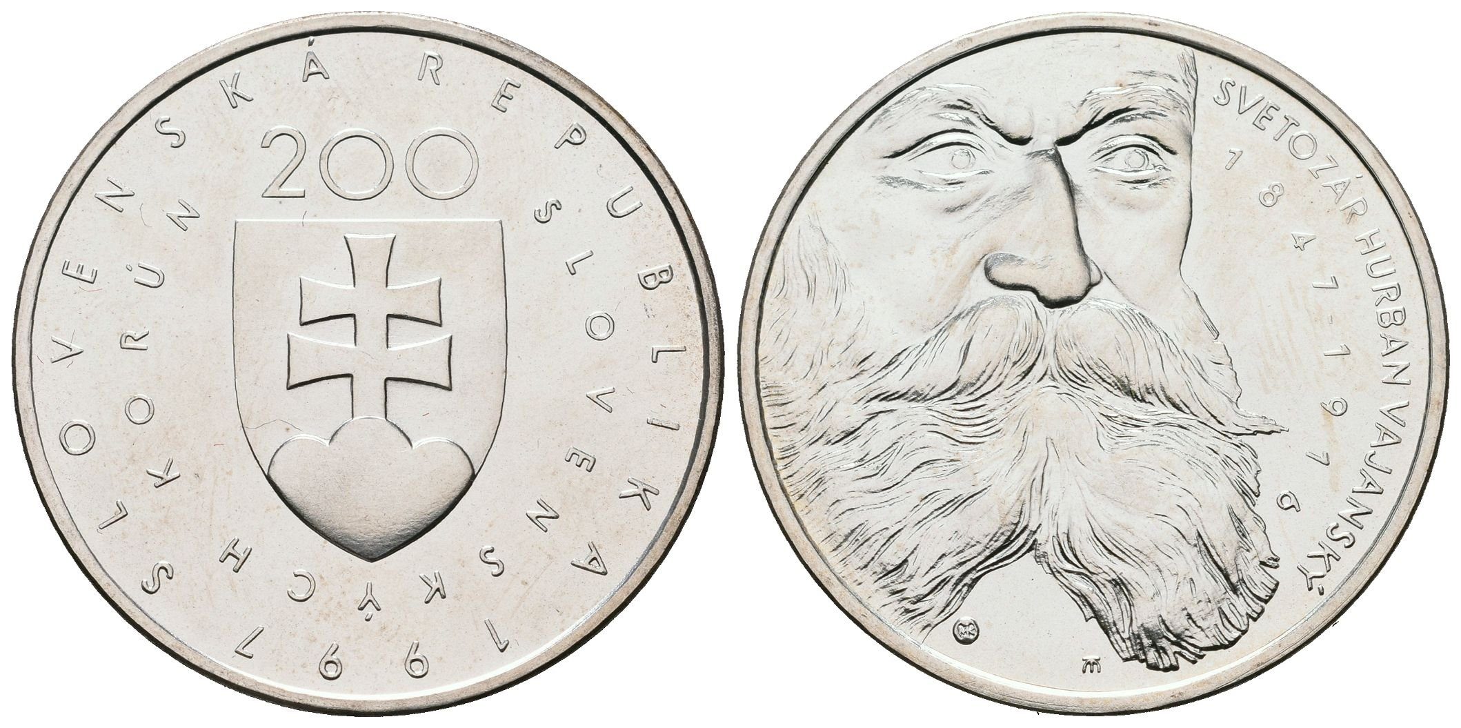 200 Sk 1997 - Svetozár Hurban Vajanský, běžná kvalita