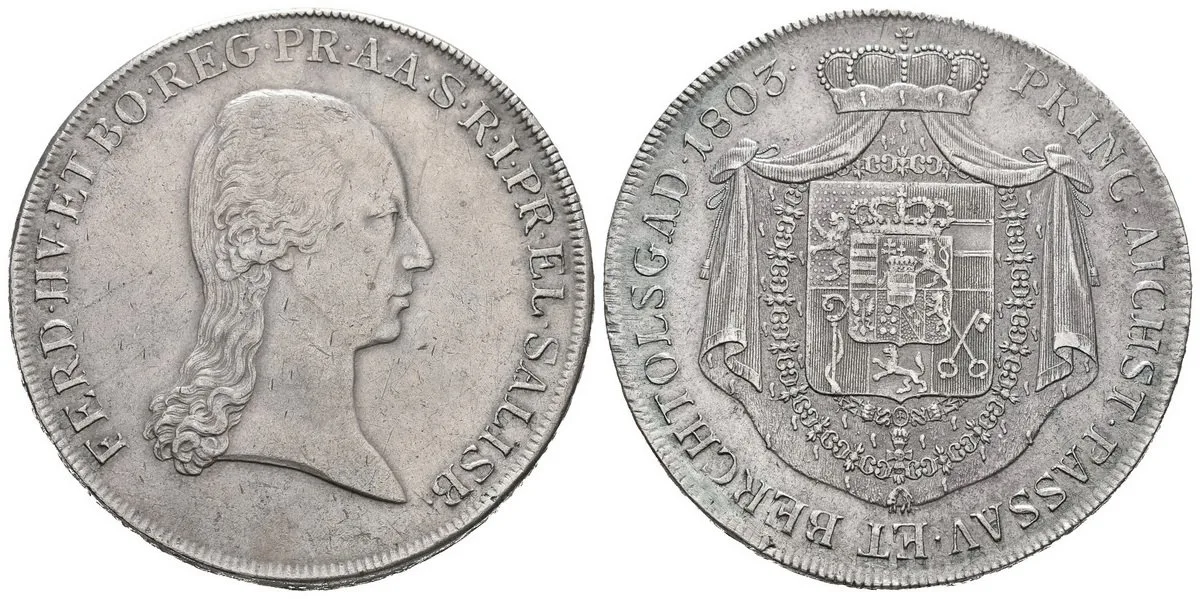 Salzburg - arcibiskupství, Ferdinand von Habsburg, 1803 - 1806 — 1