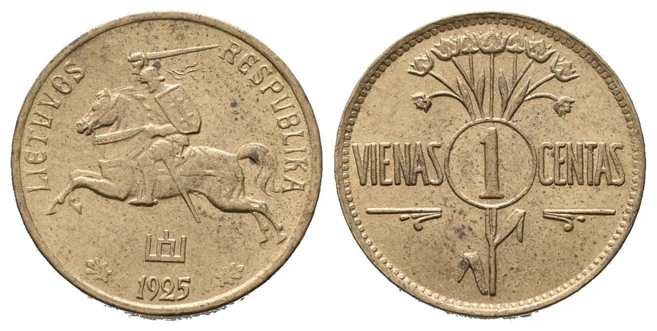 Litva, 1 Cent 1925
