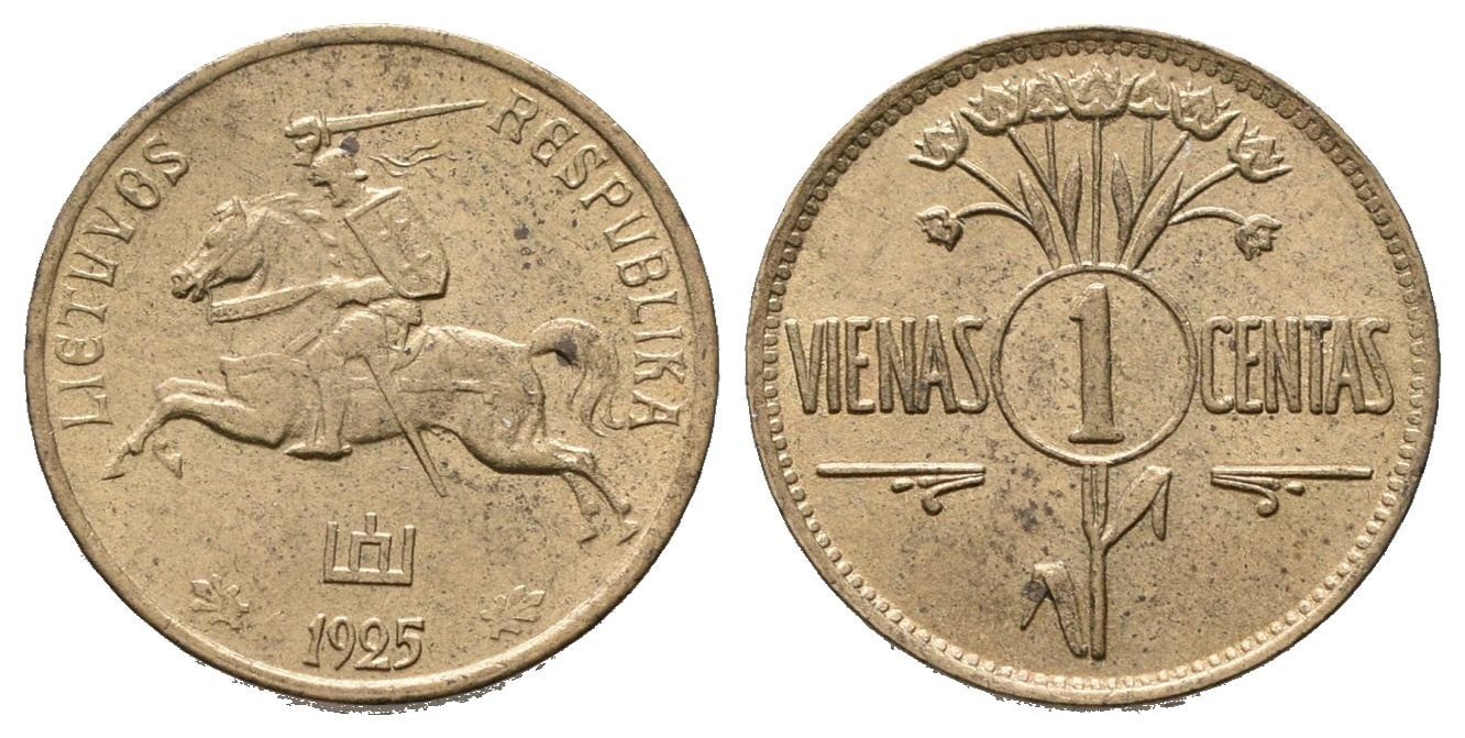 Litva, 1 Cent 1925