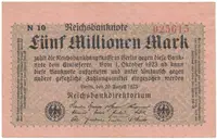 Německo, 5 Millionen Mark 1923, Ro.104c