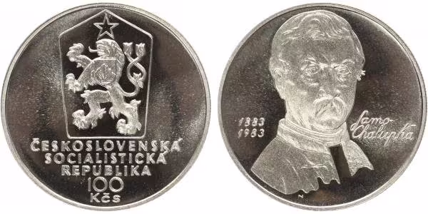 100 Kčs 1983 - Samo Chalupka, PROOF