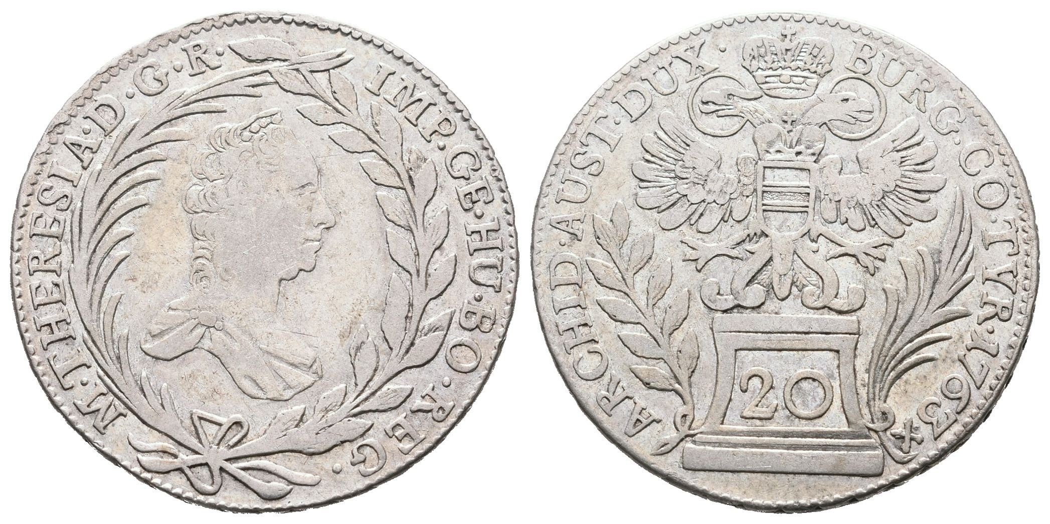 Marie Terezie, 20 Krejcar 1763, Vídeň