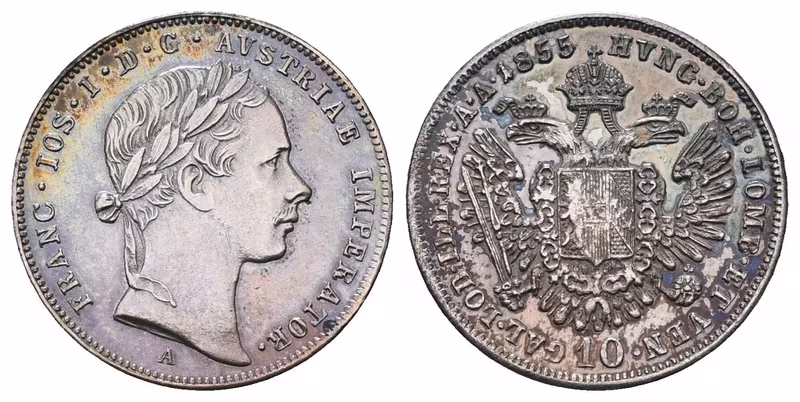 10 Krejcar 1855 A