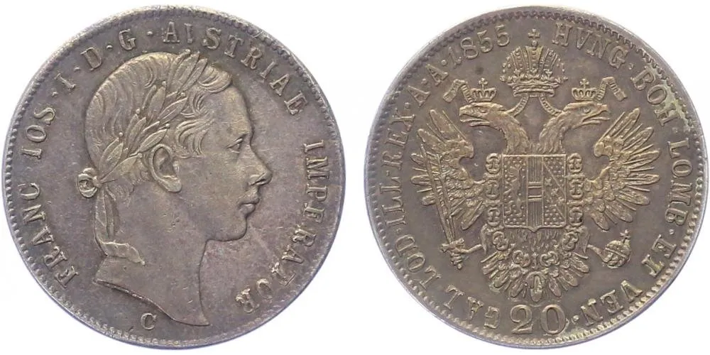 Konvenční měna, 1848 - 1857 — 1