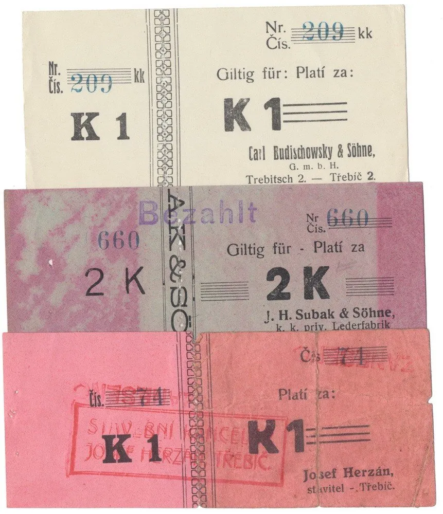 Nouzovky české od roku 1914 — 1