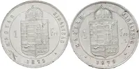 Zlatník 1879 KB, patina, rysky, oběh_2 ks — 2