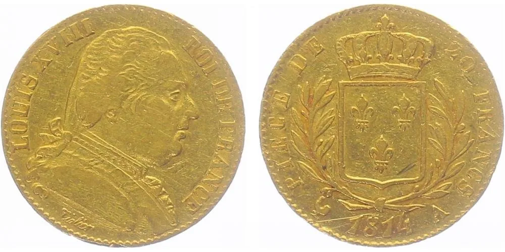 Francie, Louis XVIII., 1814/1815 - 1824 — 1