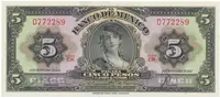 Mexiko, 5 Pesos 1954, P.57c