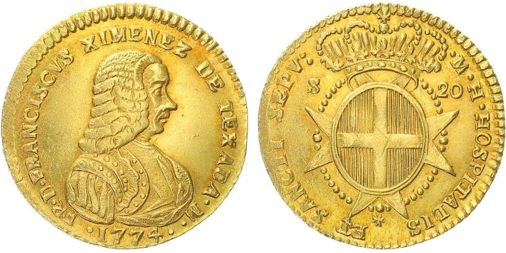 Malta - Řád Johanitů, Francisco Ximenez de Texada, 1773 - 1775 — 1