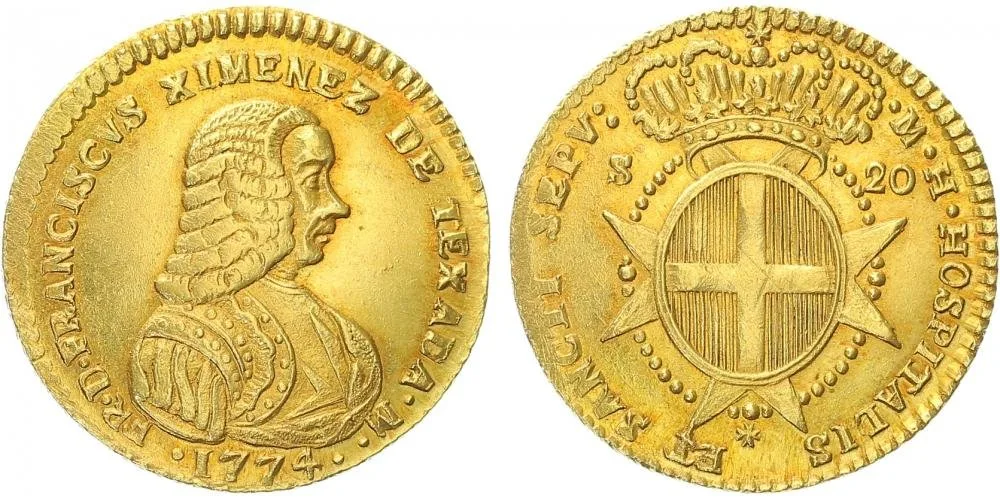 Malta - Řád Johanitů, Francisco Ximenez de Texada, 1773 - 1775 — 1