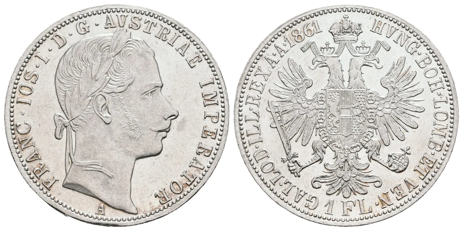 Zlatník 1861 A, krásná zachovalost, lesk, drobné rysky — 1