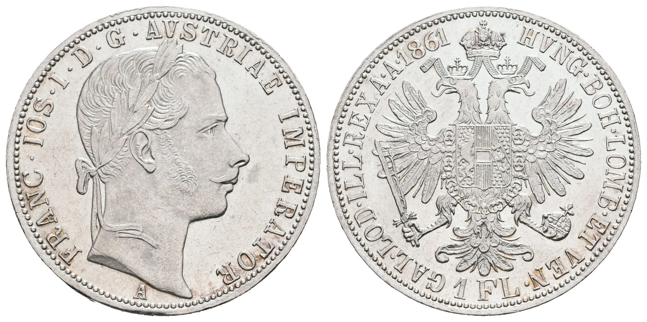 Zlatník 1861 A, krásná zachovalost, lesk, drobné rysky — 1