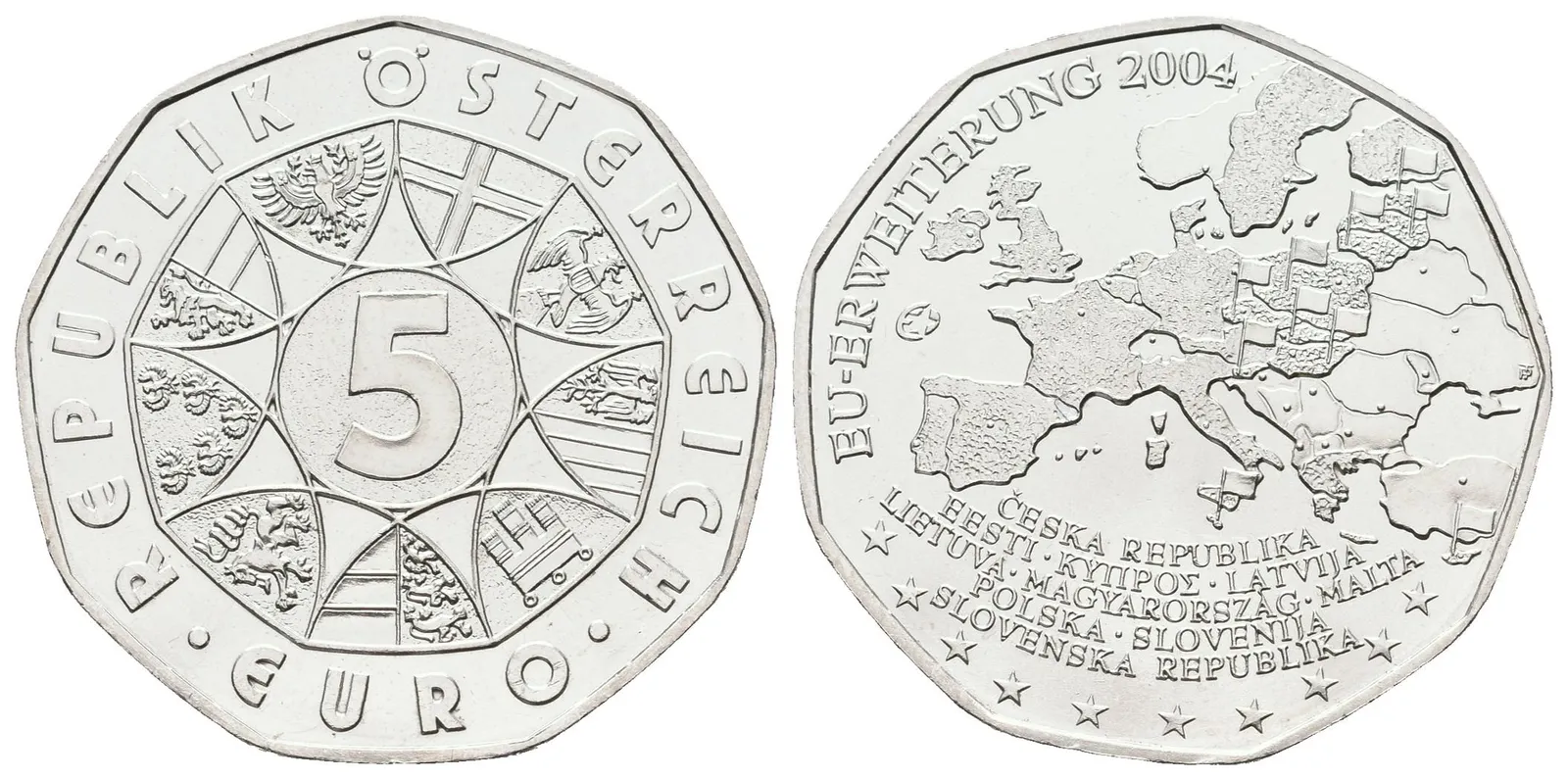 Rakousko, 5 Euro 2004 - EU