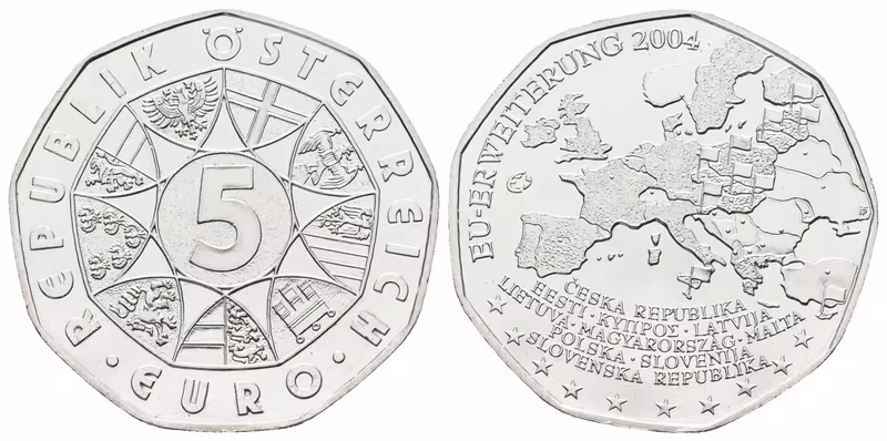 Rakousko, 5 Euro 2004 - EU