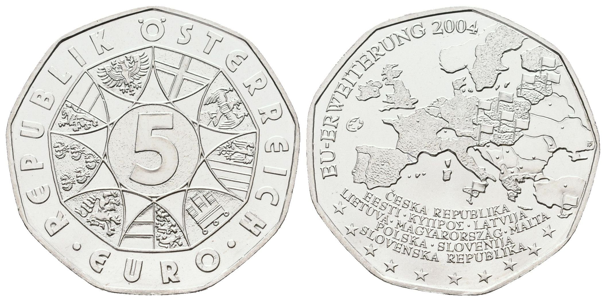 Rakousko, 5 Euro 2004 - EU