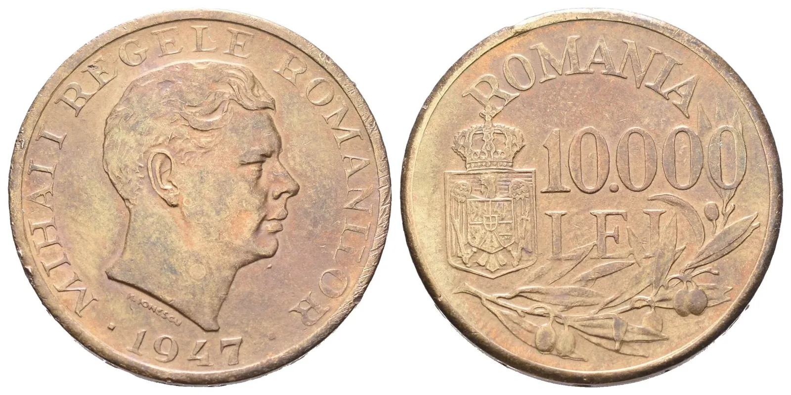 Rumunsko, 10 000 Lei 1947