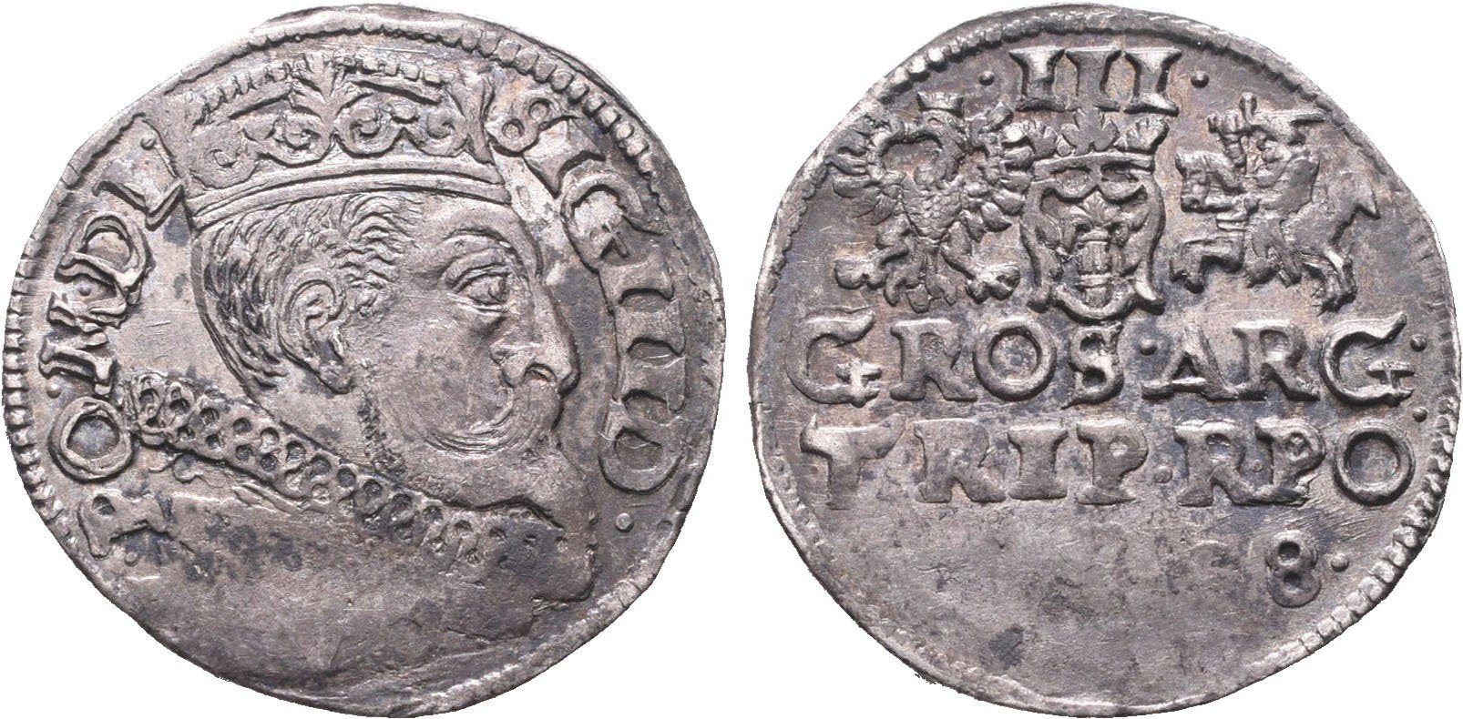 Polsko, III Groš 1598, Poznaň