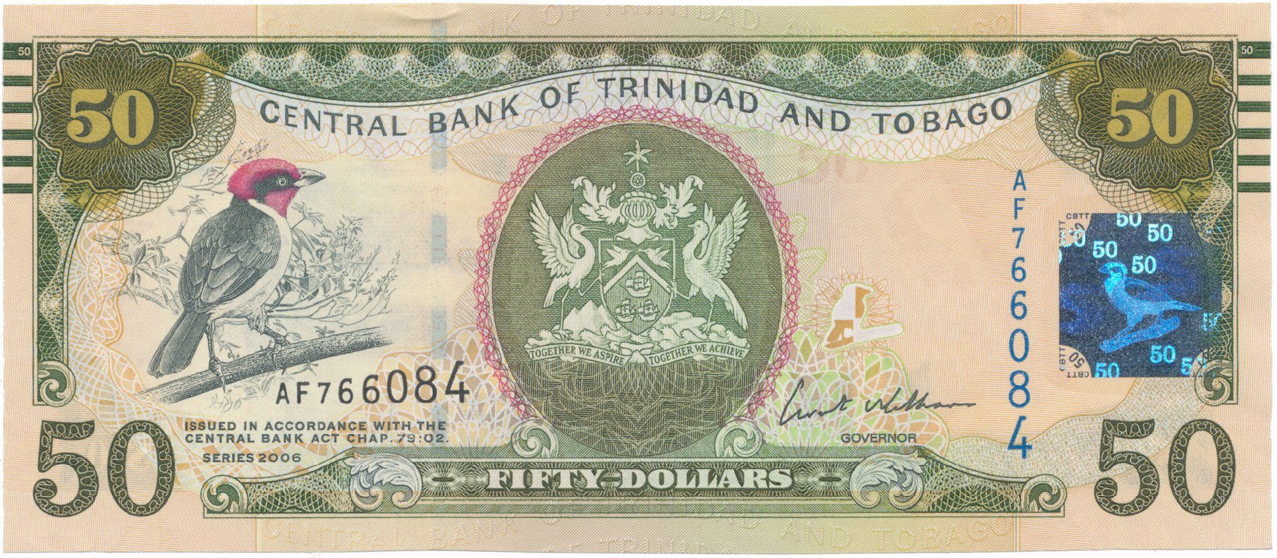 Trinidad a Tobago, 50 Dollars 2006, P.50