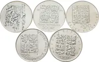 200 Kč 1993 - Ústava, 1994 - Životní prostředí a Katedrála sv. Víta, — 2