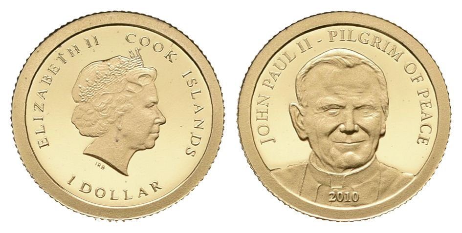 Cook Islands, 1 Dollar 2010 - Jan Pavel II.