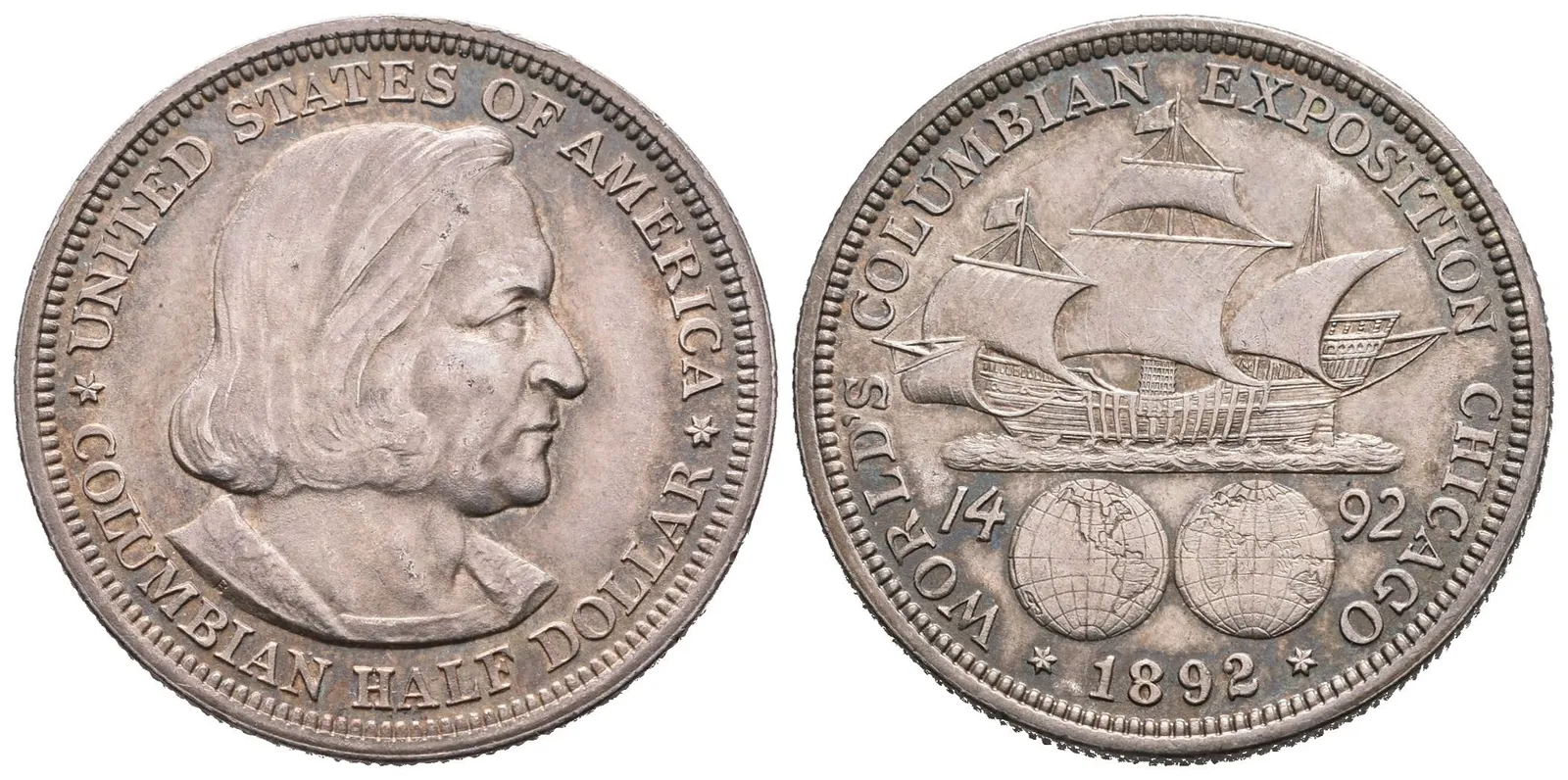 USA, 1/2 Dollar 1892 - Kolumbus