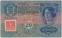 20 Koruna 1913 (1919), I. vydání, Hej.2