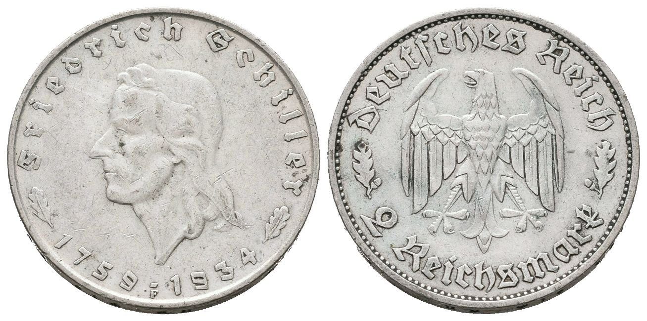 III. říše, 2 Marka 1934 F - Schiller