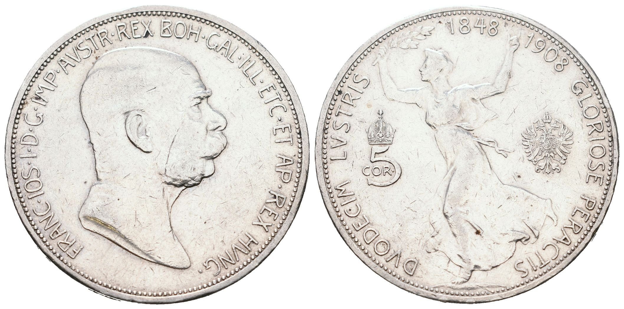 5 Koruna 1908 - jubilejní