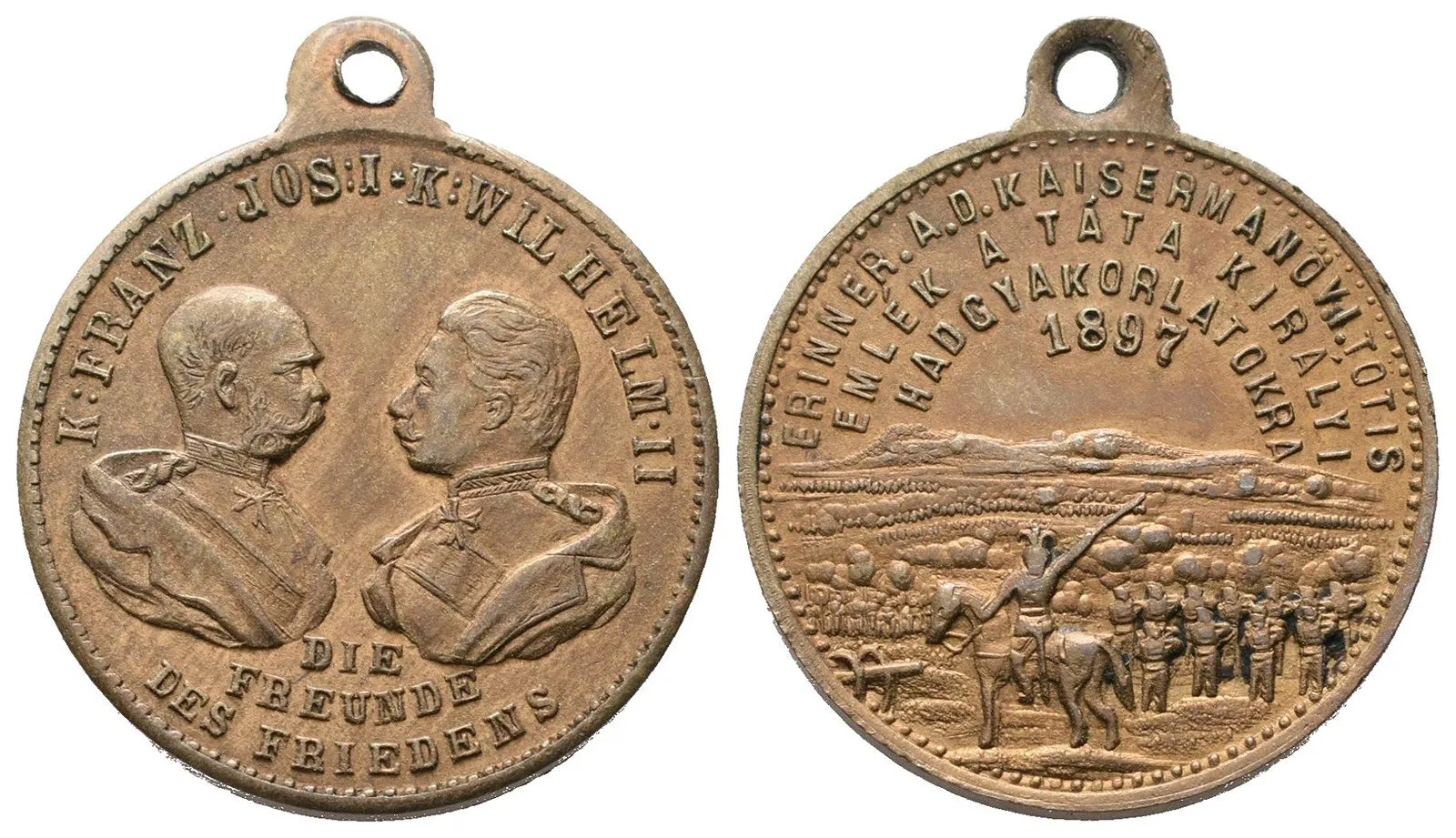 František Josef I., medaile vojenských manévrů — 1