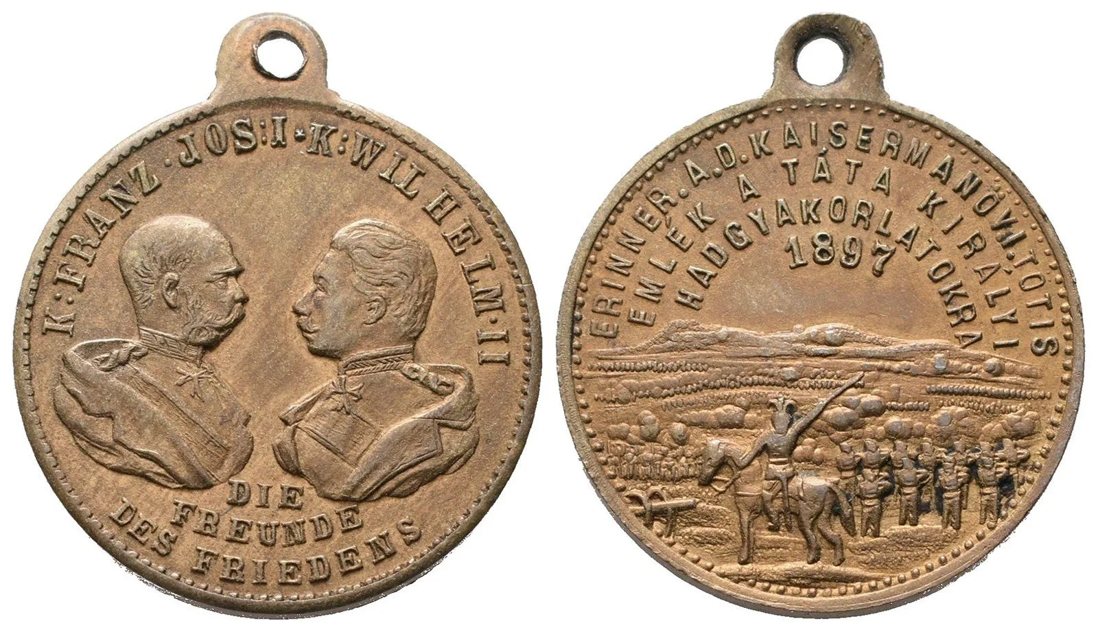 František Josef I., medaile vojenských manévrů — 1