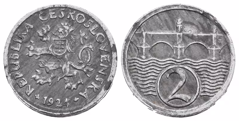 2 Haléř 1924