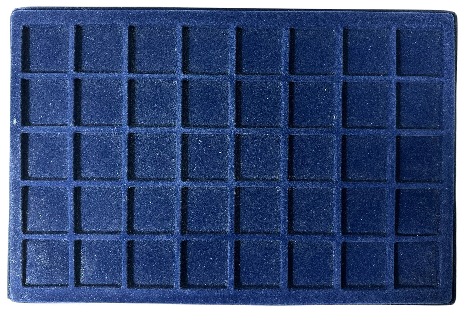 Použité - Plato 34x34 mm -5 x 8 - Modré
