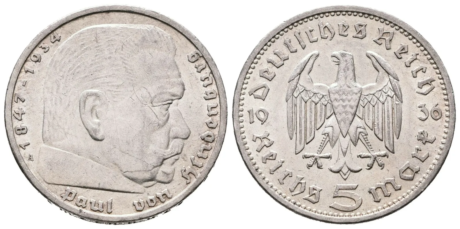 III. říše, 5 Marka 1936 A