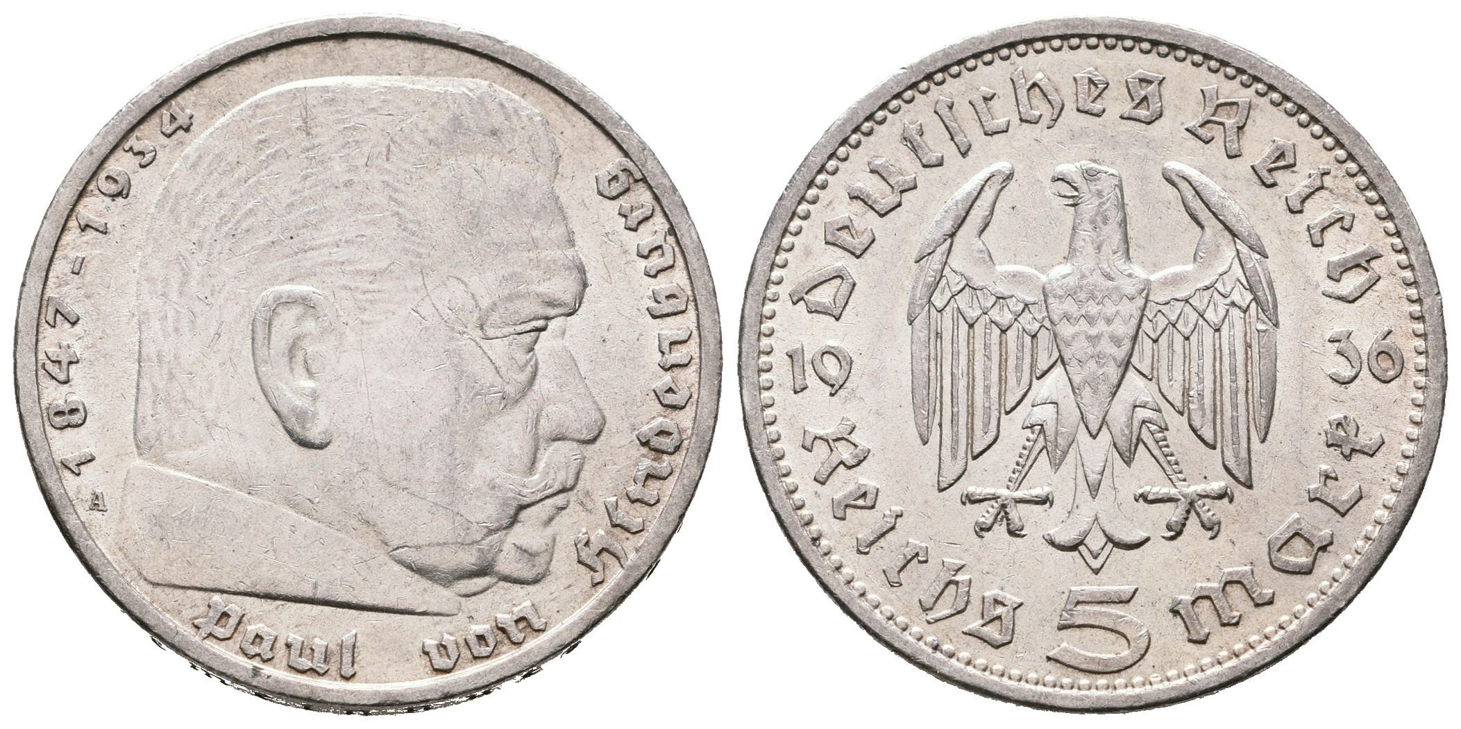 III. říše, 5 Marka 1936 A