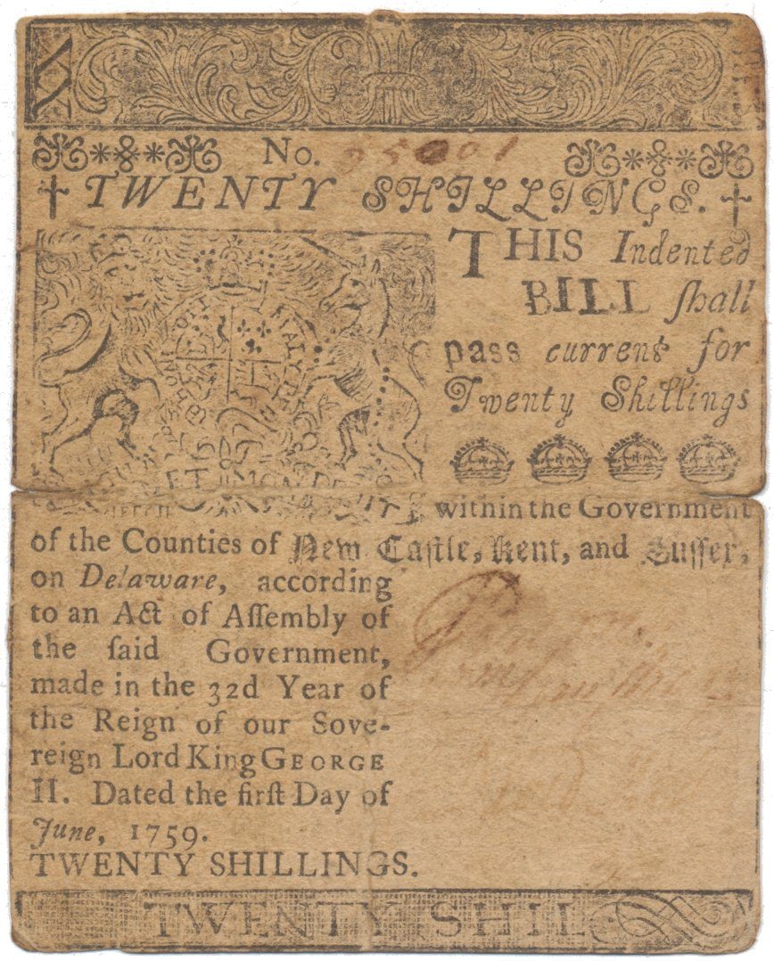 Amerika, 20 Šilink 1759