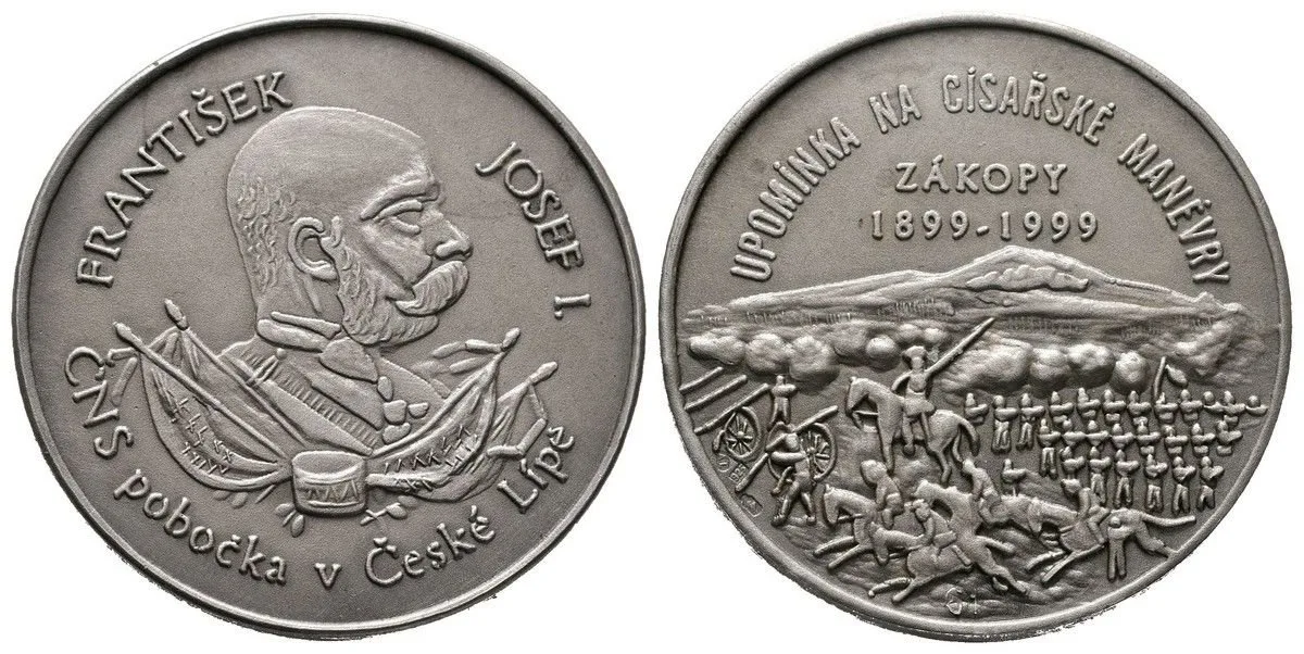 František Josef I., medaile vojenských manévrů — 1