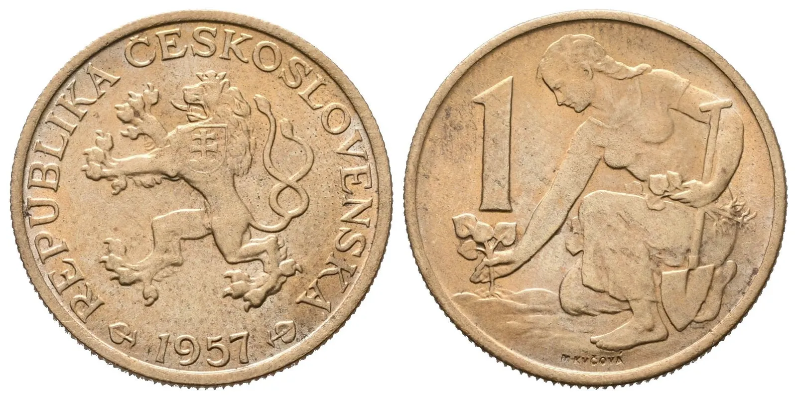 1 Koruna 1957