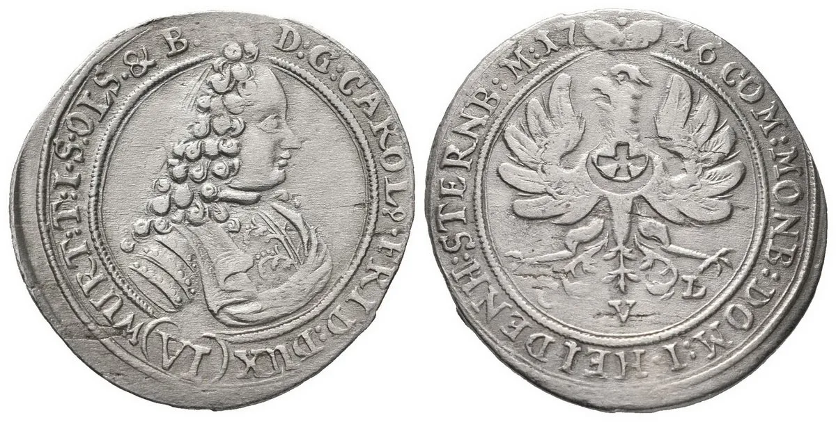 Würtenberg - Olešnice, Carl Friedrich, 1704 - 1744 — 1